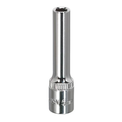 Premier Fully Polished Deep Socket 1/4"Sq Drive 5mm
