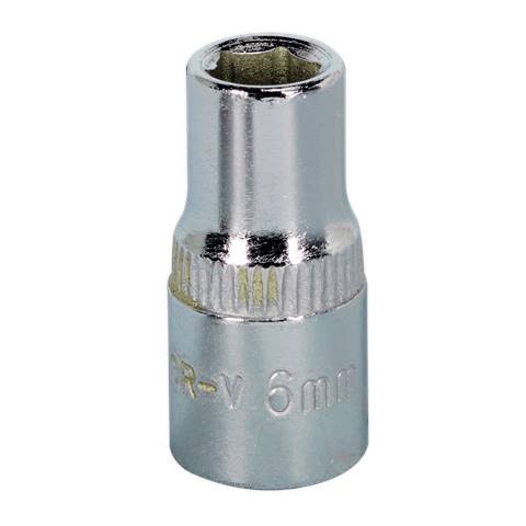 Premier Fully Polished Socket 1/4"Sq Drive 6mm