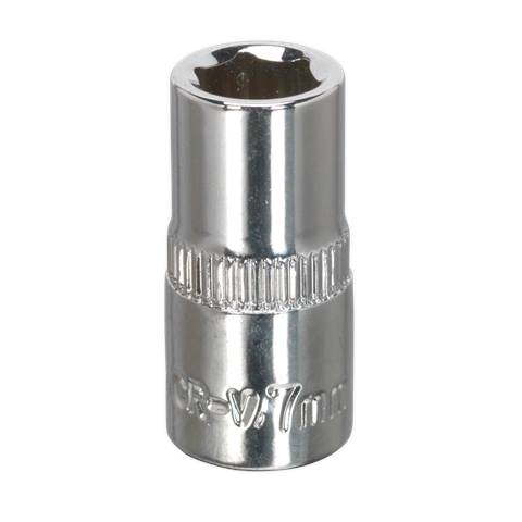 Premier Fully Polished Socket 1/4"Sq Drive 7mm