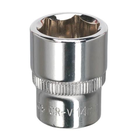 Premier Fully Polished Socket 1/4"Sq Drive 14mm