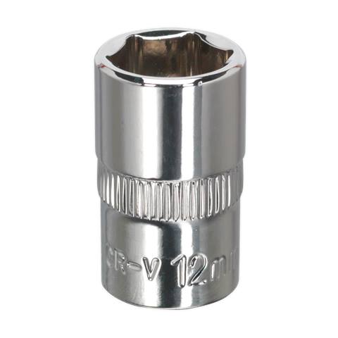 Premier Fully Polished Socket 3/8"Sq Drive 12mm