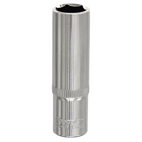 Premier Fully Polished Deep Socket 3/8"Sq Drive 13mm