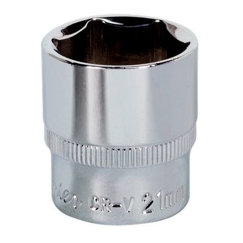 Premier Fully Polished Socket 3/8"Sq Drive 21mm