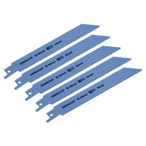 Reciprocating Saw Blade for Metal 150mm 24tpi - Pack of 5