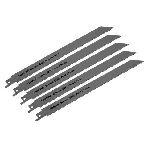 Reciprocating Saw Blade for Wood & Plastics 230mm 10tpi - Pack of 5