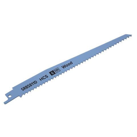 Reciprocating Saw Blade for Clean Wood 200mm 6tpi - Pack of 5