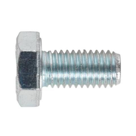 8.8 Zinc Plated HT Setscrew M10 x 20mm, DIN 933 - Pack of 25
