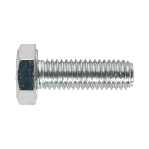 8.8 Zinc Plated HT Setscrew M10 x 30mm, DIN 933 - Pack of 25