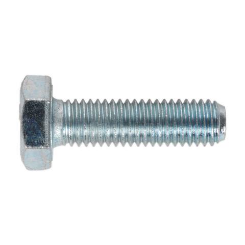 8.8 Zinc Plated HT Setscrew M10 x 35mm, DIN 933 - Pack of 25