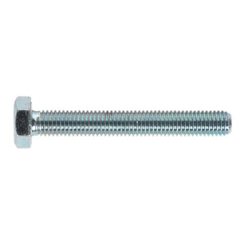 8.8 Zinc Plated HT Setscrew M10 x 75mm, DIN 933 - Pack of 25