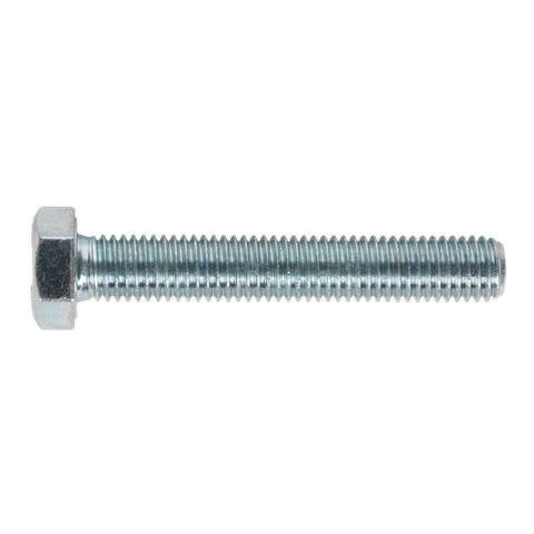 8.8 Zinc Plated HT Setscrew M12 x 75mm, DIN 933 - Pack of 10
