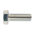 8.8 Zinc Plated HT Setscrew M14 x 40mm, DIN 933 - Pack of 10