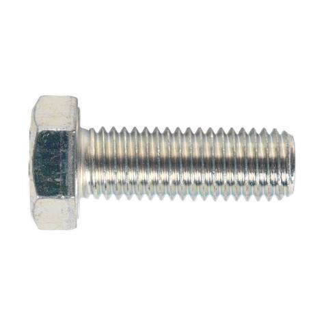 8.8 Zinc Plated HT Setscrew M14 x 40mm, DIN 933 - Pack of 10