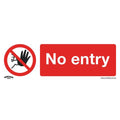 Worksafe® No Entry Safety Sign - Self-Adhesive Vinyl