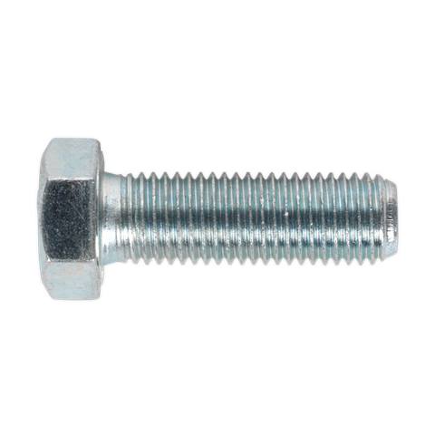8.8 Zinc Plated HT Setscrew M16 x 50mm, DIN 933 - Pack of 10