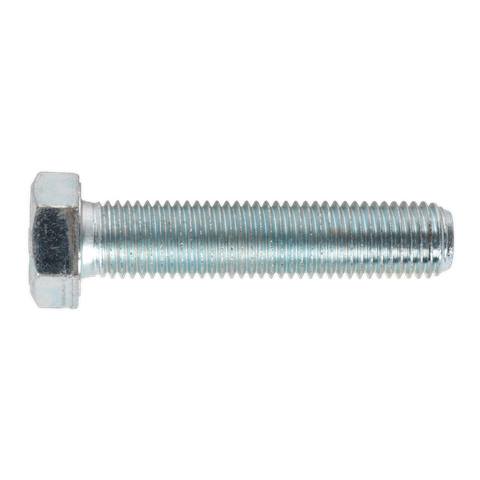 8.8 Zinc Plated HT Setscrew M16 x 75mm, DIN 933 - Pack of 10