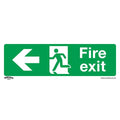 Worksafe® Fire Exit (Left) Safety Sign - Rigid Plastic