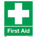 Worksafe® First Aid Safety Sign - Self-Adhesive Vinyl