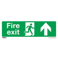 Worksafe® Fire Exit (Up) Safety Sign - Rigid Plastic
