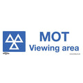 Worksafe® MOT Viewing Area Safety Sign - Self-Adhesive Vinyl