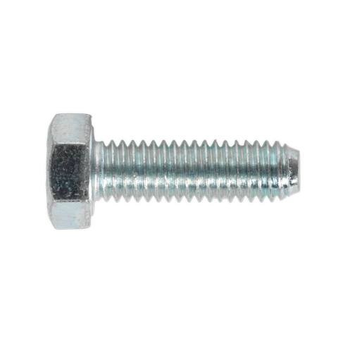 8.8 Zinc Plated HT Setscrew M5 x 16mm, DIN 933 - Pack of 50