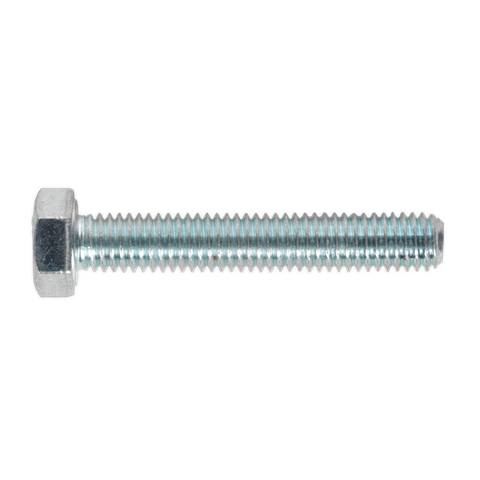 8.8 Zinc Plated HT Setscrew M5 x 30mm, DIN 933 - Pack of 50