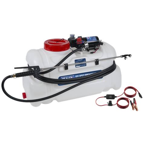 12V Spot/Broadcast Sprayer Chemical Resistant Tank & Remote Switch 50L