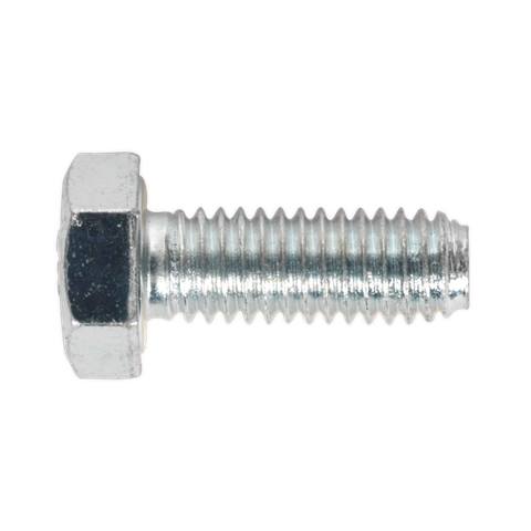 8.8 Zinc Plated HT Setscrew M6 x 16mm, DIN 933 - Pack of 50