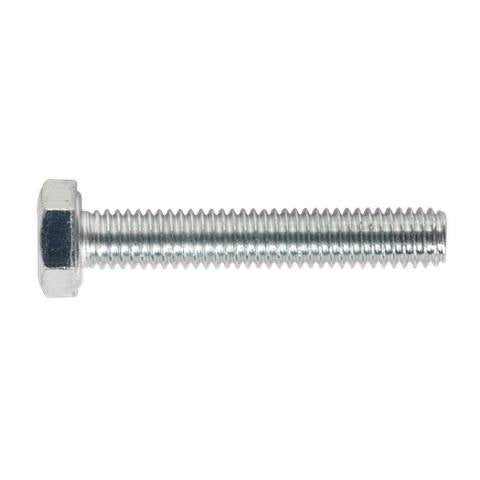 8.8 Zinc Plated HT Setscrew M6 x 35mm, DIN 933 - Pack of 50
