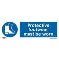 Worksafe® Protective Footwear Must Be Worn Safety Sign - Rigid Plastic
