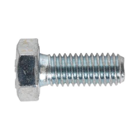 8.8 Zinc Plated HT Setscrew M8 x 20mm, DIN 933 - Pack of 50