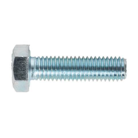 8.8 Zinc Plated HT Setscrew M8 x 30mm, DIN 933 - Pack of 50