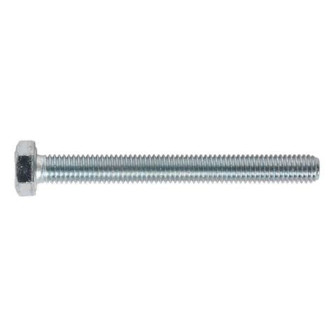 8.8 Zinc Plated HT Setscrew M8 x 75mm, DIN 933 - Pack of 25
