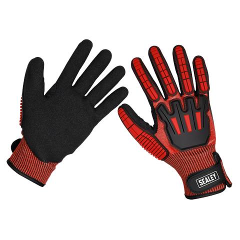 Cut & Impact Resistant Gloves, Large - Pair