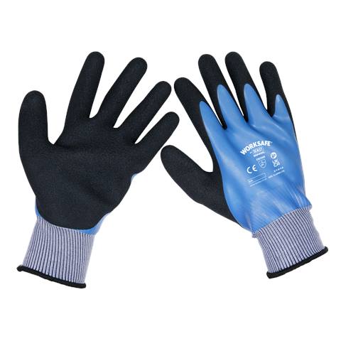 Worksafe® Waterproof Latex Gloves, X-Large - Pack of 6 Pairs