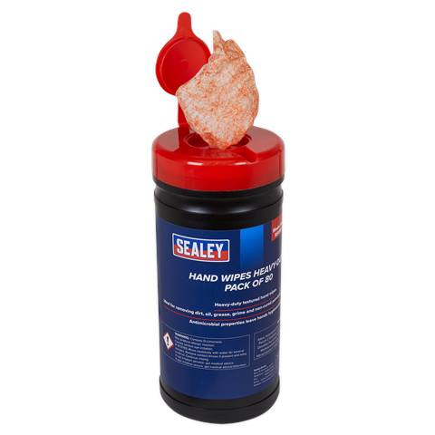Heavy-Duty Hand Wipes - Pack of 80