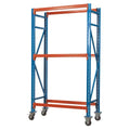 2-Level Mobile Tyre Rack 200kg Capacity Per Level