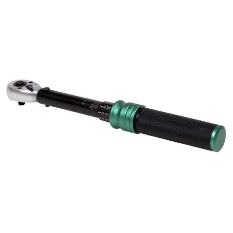 Premier Black Calibrated Micrometer Torque Wrench 1/4"Sq Drive 5-25Nm