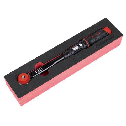 Premier Black Calibrated Micrometer Torque Wrench with 3/8"Sq Push-Through Drive 10-50Nm