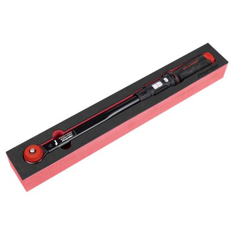 Premier Black Calibrated Micrometer Torque Wrench with 1/2"Sq Push-Through Drive 40-200Nm