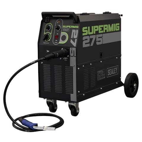 Professional Gas/Gasless MIG Welder with Binzel® Euro Torch 270A 230V