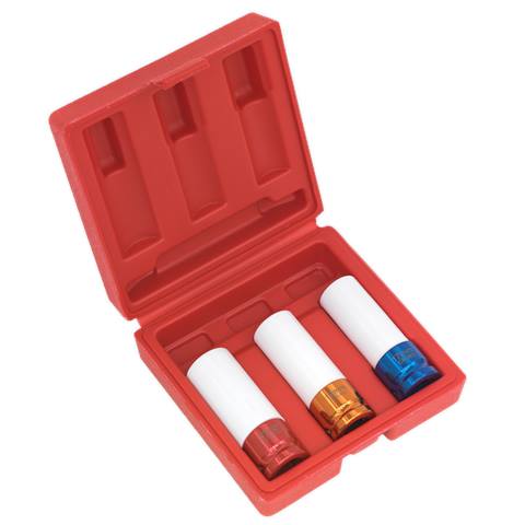 Alloy Wheel Impact Socket Set 1/2"Sq Drive 3pc