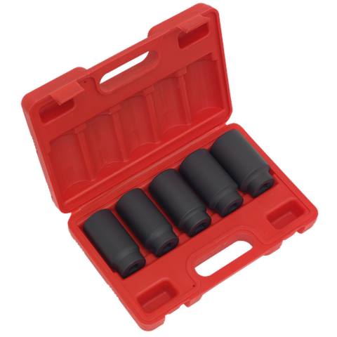 Impact Hub Nut Socket Set 1/2"Sq Drive 5pc