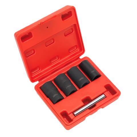 Locking Wheel Nut Removal Set 1/2"Sq Drive 5pc