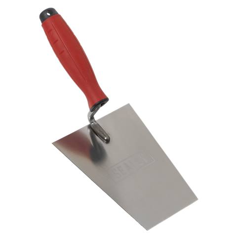 Stainless Steel Masonry Trowel with Rubber Handle 160mm