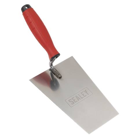 Stainless Steel Bucket Trowel with Rubber Handle 180mm