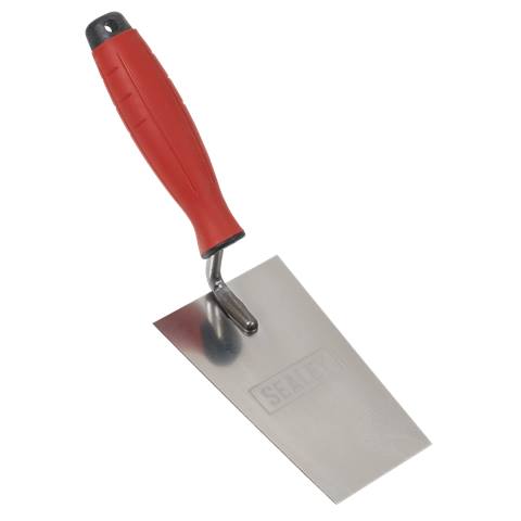 Stainless Steel Filler Trowel with Rubber Handle 140mm