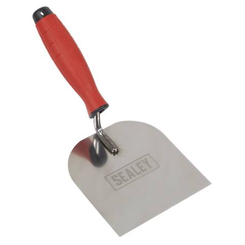 Stainless Steel Margin Trowel with Rubber Handle 120mm