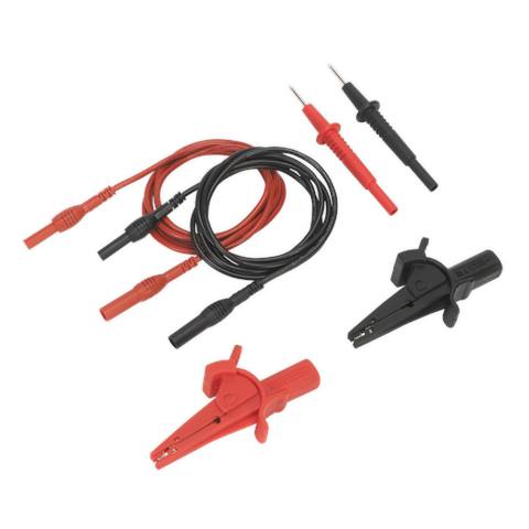 Automotive Test Lead & Crocodile Clip Set 6pc