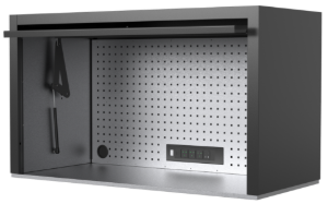 53” x 24" Hutch w/ Matt Black Handle Gloss Black